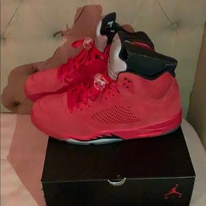 University red air Jordan five retro